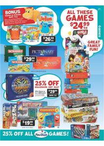 Toys R Us Board Games Catalogue page