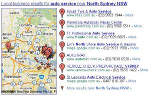 Local search results auto service north sydney