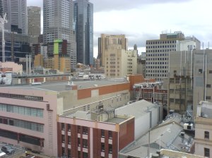 View from Rooftop Cinema at one side.