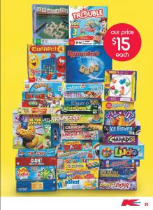 Another board games page from Kmart's catalogue